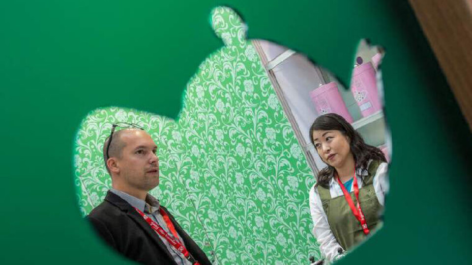 Anuga var som vanlig full av spennende nyheter, og også av interessante gimmicks på standene. Her fra standen til English Tea Shop.