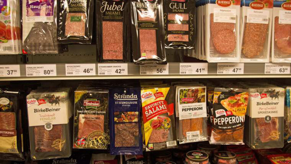 Mattilsynet har inntrykk av at bransjen er seriøs, men at den ikke prioriterer merking høyt nok. (Illustrasjonsfoto av tilfeldige produkter – disse produktene er ikke blant dem der det er påvist feil)
