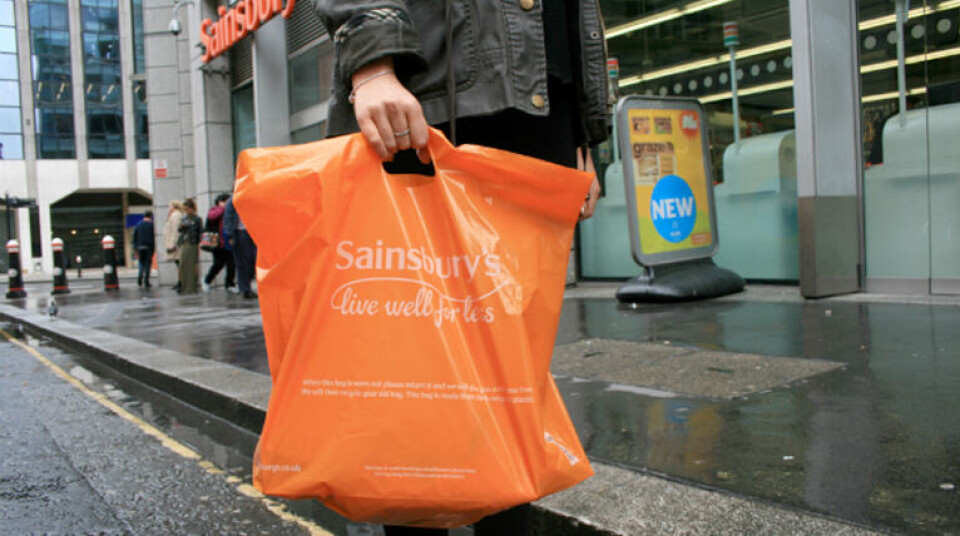 UT: Storparten av bæreposene er borte fra det britiske markedet. (Foto: Sainsbury's)