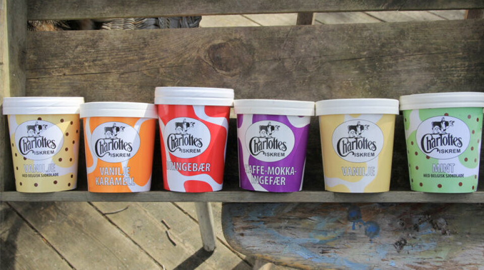 OMSTRIDT: Anne Charlotte Bjerke fikk medhold i at Vågå Iskremproduksjon får ikke bruke Charlottes-merket. (Foto: Charlottesiskrem.no)
