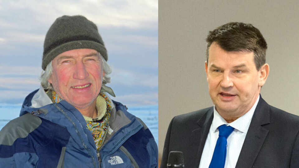 WARAMANN: Arne Vidar (til venstre) tar over etter Tor Mikkel Wara og går fra pølser på Hønefoss til rein i Finnmark.