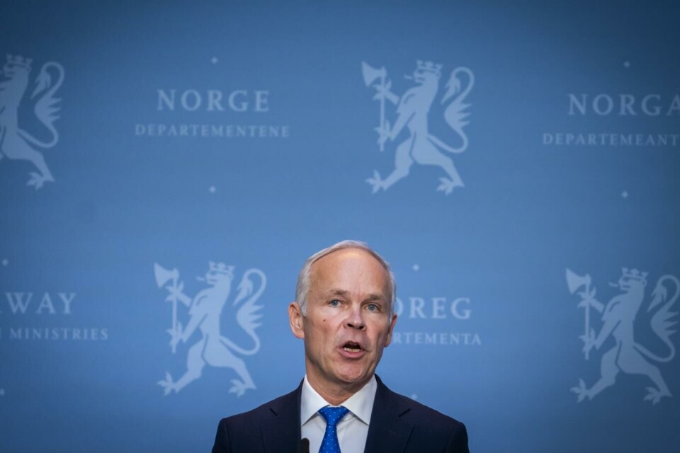 Finansminister Jan Tore Sanner (H) har utbetalt rundt fem milliarder kroner i kontantstøtte til bedrifter. Foto: Heiko Junge, NTB scanpix
