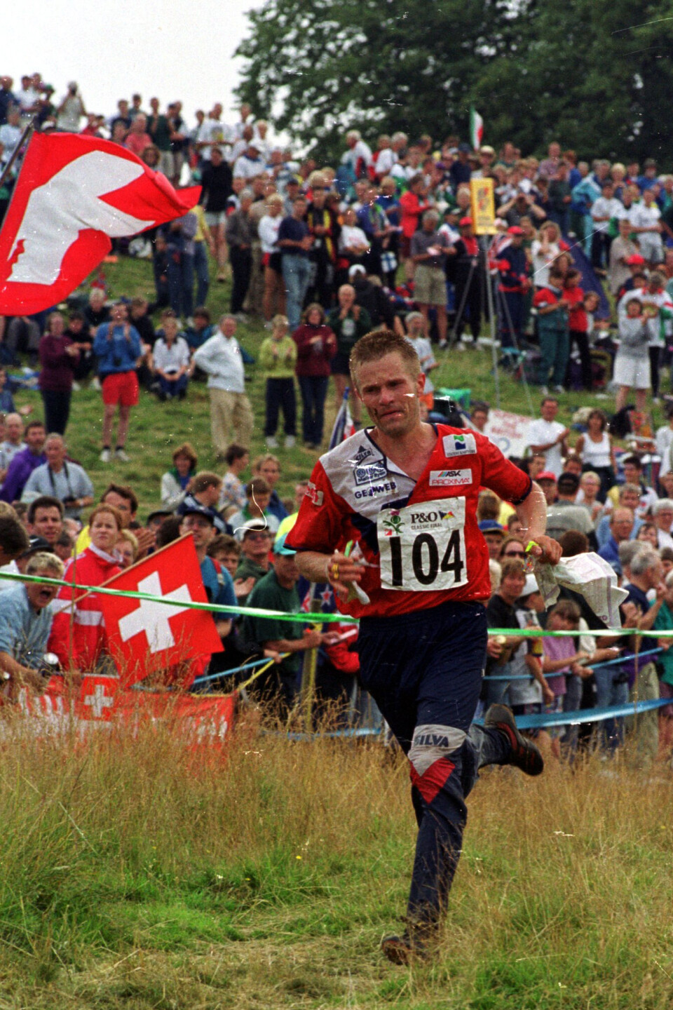 Foto Her løper Bjørnar Valstad inn til gull og blir verdensmester individuelt i klassisk orientering i Skottland i 1999. Foto: Erik Borg | NTB scanpix