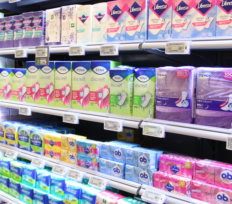 Storbritannia fjerner moms på bind og tamponger. Illustrasjonsfoto: Martine Furulund