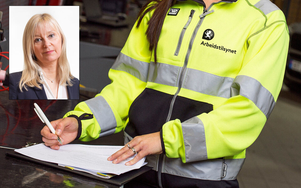 Arbeidstilsynet med direktør Trude Vollheim (innfelt) i spissen har gjennomført mer enn 500 tilsyn med ivaretakelse av smittevern de siste to månedene. I hvert tredje tilsyn ble det avdekt minst ett brudd.