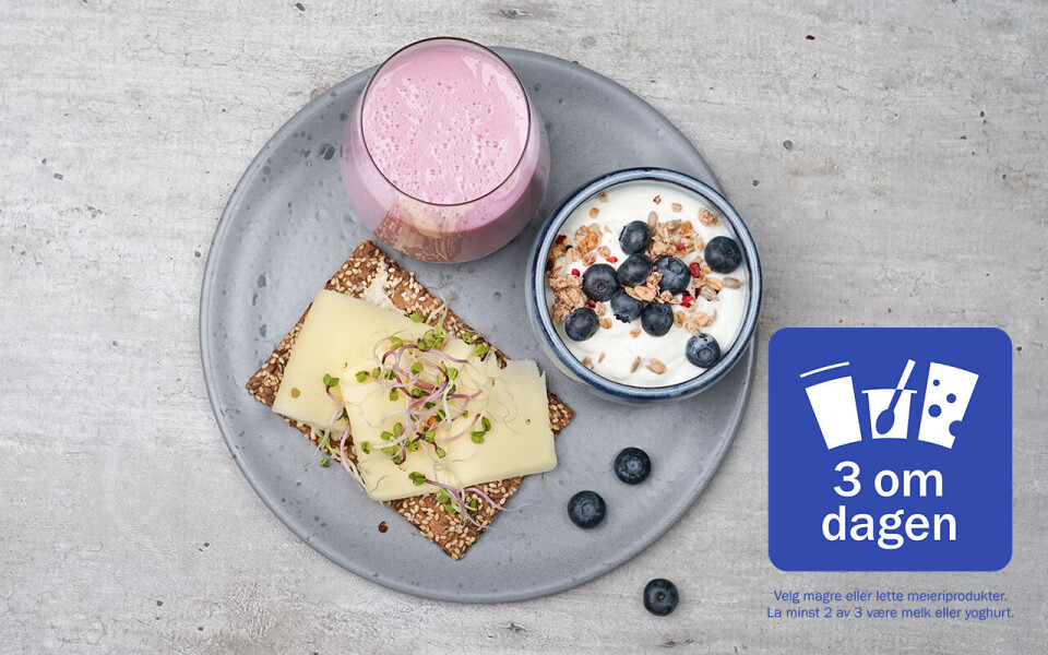 Opplysningskontoret for Meieriprodukter ønsker å øke kjennskapen til kostrådet om et daglig inntak av melk og meieriprodukter og spesifiseringen om tre porsjoner hver dag.