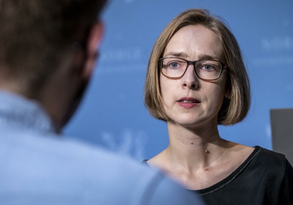 Næringsminister Iselin Nybø (V) frykter for EØS-avtalens fremtid dersom Senterpartiet og SV kommer til makten. Foto: Ole Berg-Rusten, NTB