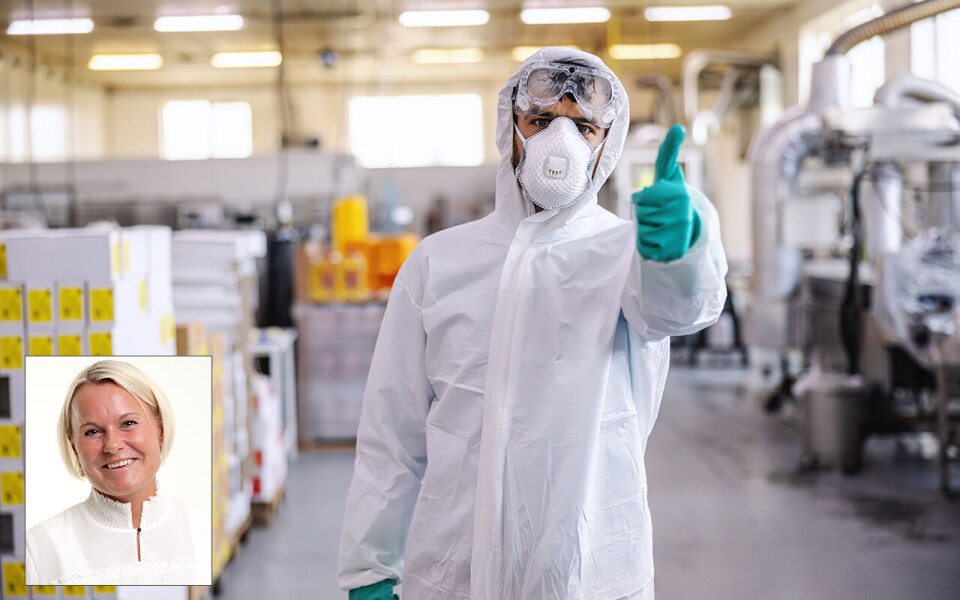 Teknologisk Matforum og daglig leder Heidi Skjeggerød (innfelt) arrangerer temadag om krisehåndtering og beredskap.