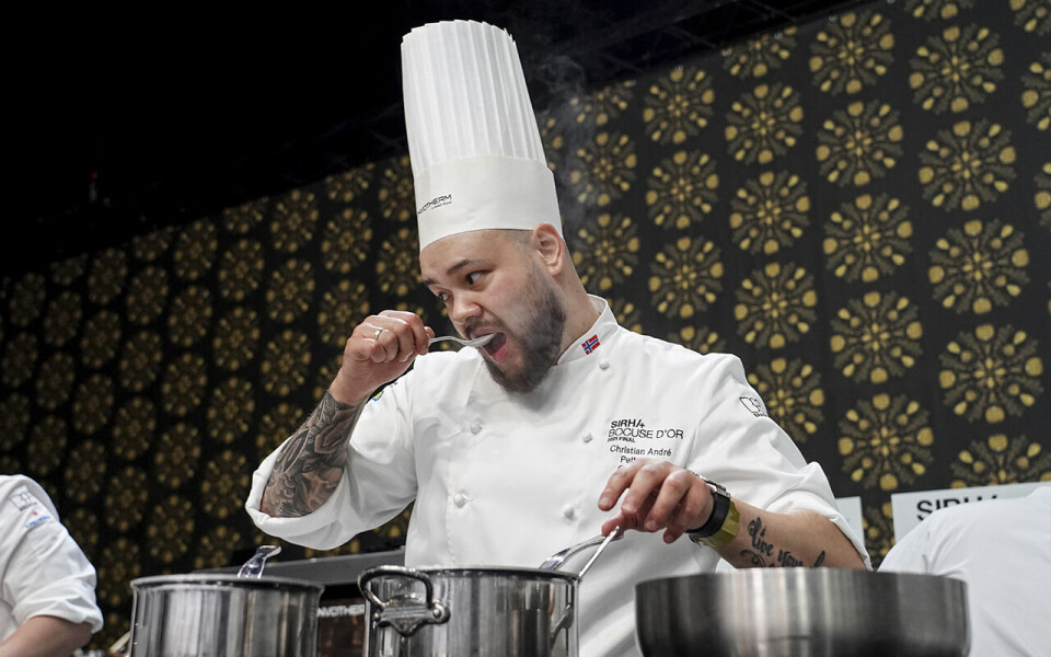 Det norske laget med Christian André Pettersen i spissen forsvarte bronsen i Bocuse d'Or mandag.