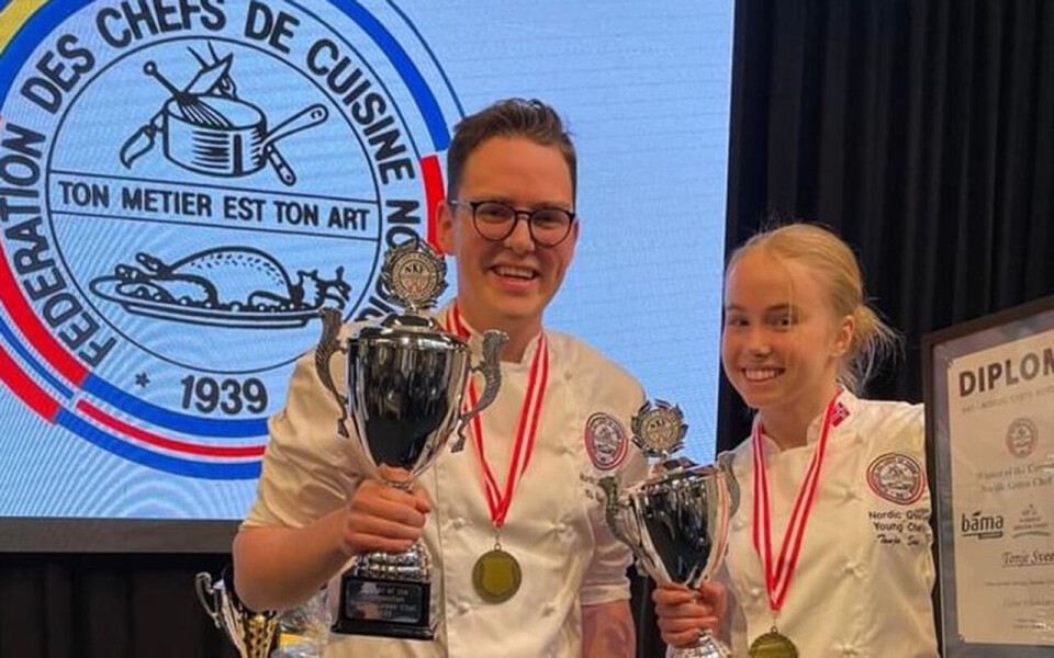 Nils Flatmark og Tonje Svee – første vinnere i Nordic Green Chef.