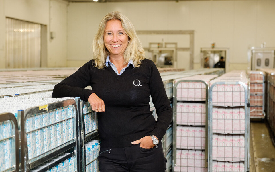 Kristine Aasheim er sjef i Q-Meieriene, matbransjens mest bærekraftige selskap, ifølge Sustainable Brand Index. Foto: Q-Meieriene
