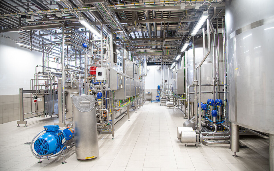 Foto Høytemperatur varmepumper og termiske lagringstanker er den viktigste bidragsyteren til energikuttene ved Tine Meieriet Bergen. Foto: Tine