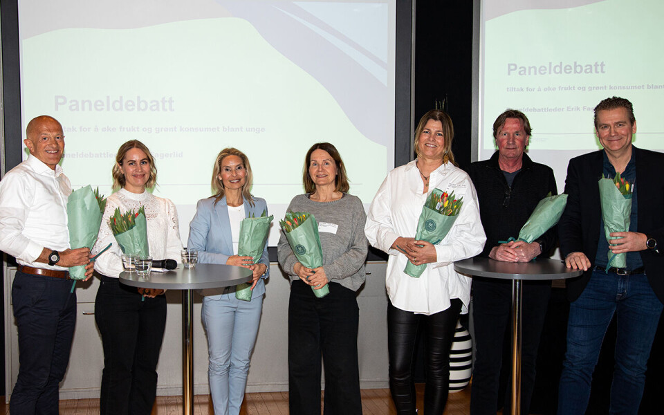 Panelet: Erik Fagerlid, Ingebjørg Hjortdahl, Samira Lekhal, Henriette Øien, Hanne Brennhovd, Pål Westby og Hermann Brennås.