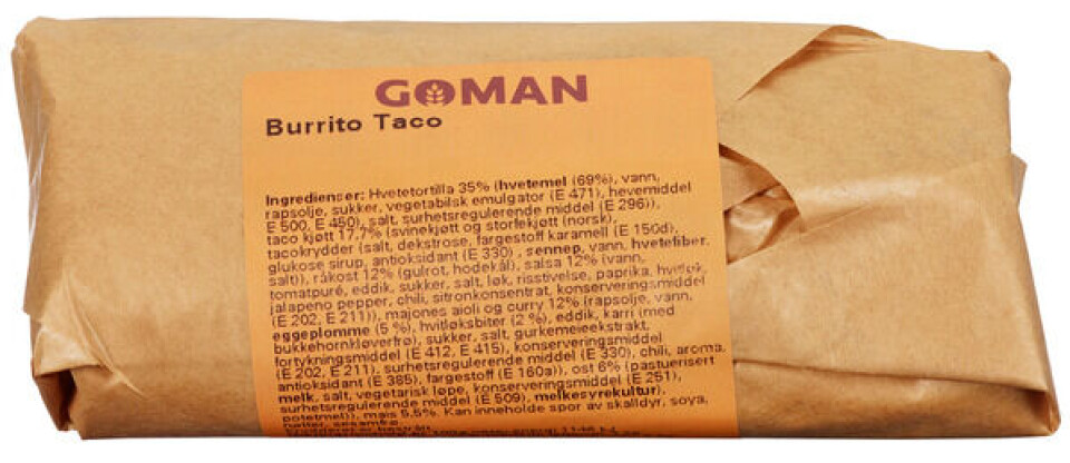 Coop kaller tilbake burrito med taco