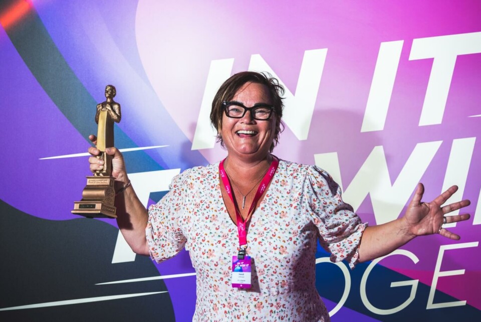 Foto Heidi Johnsen er årets kjøpmann i YX 7-Eleven. Foto: RCN / Glenn Pettersen.