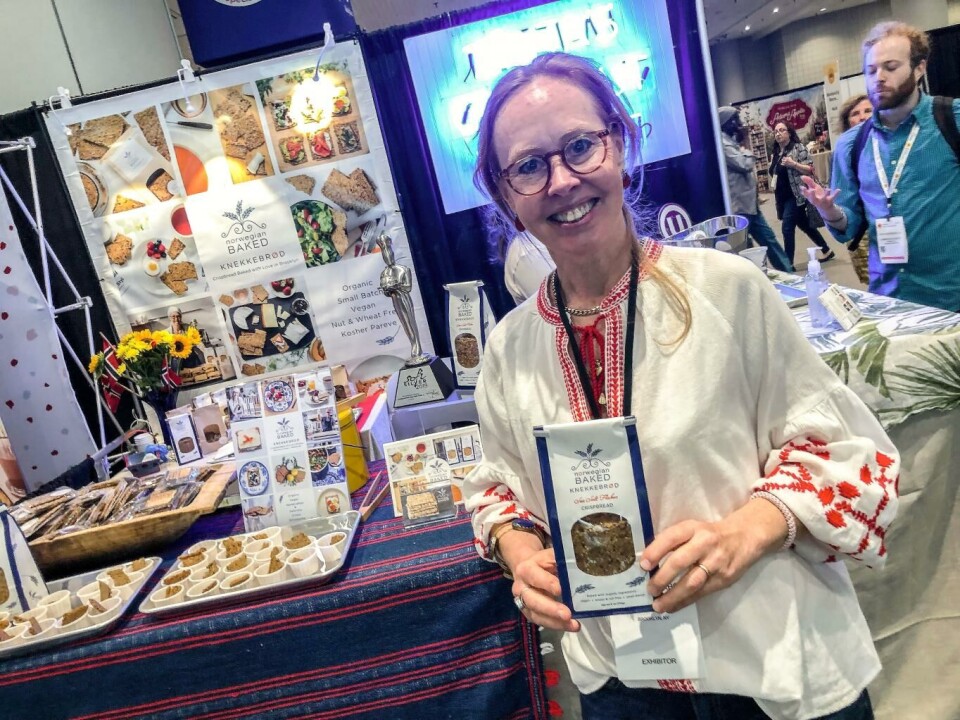 Lager norske knekkebrød i USA