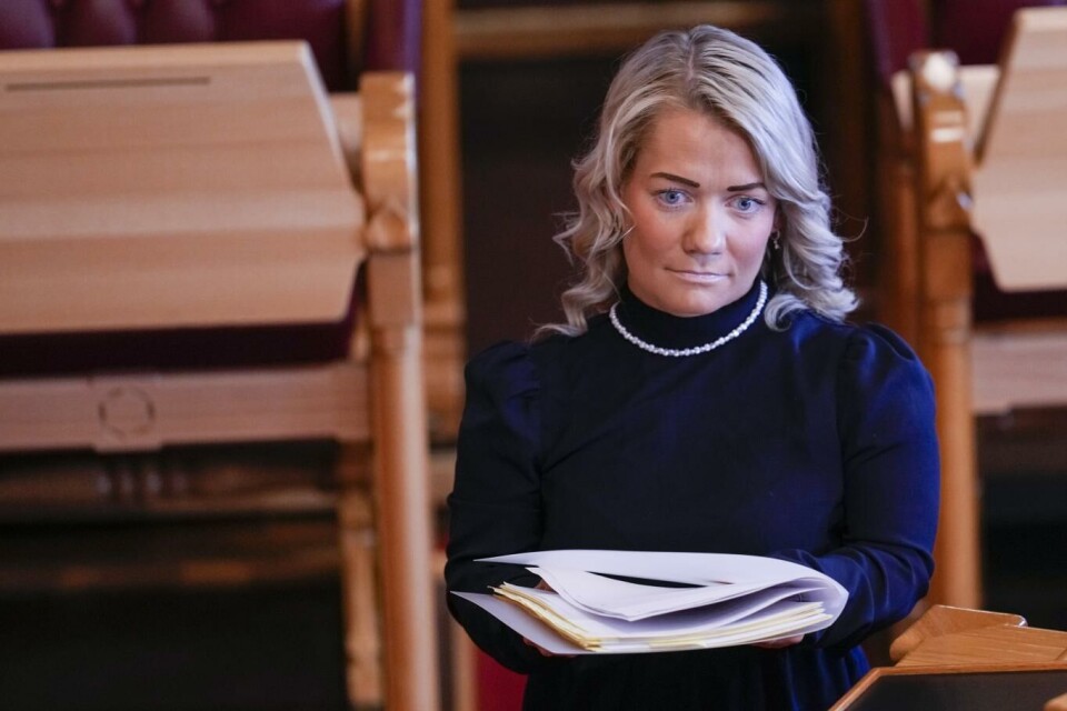Det er flere ting enn redeligheten til statsråder og ledere jeg tenker på når det ene klanderverdige forholdet etter det andre avsløres, skriver Hågen Haugrønningen. På bildet Sandra Borch (Sp) som trakk seg som forsknings- og høyere utdanningsminister etter at det ble avslørt at deler av hennes masteroppgave var identisk med tidligere studenters tekster. Foto: Javad Parsa | NTB