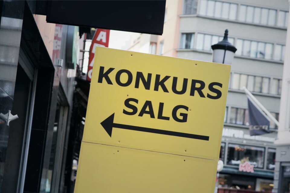 Økning i konkurser første halvår 2022