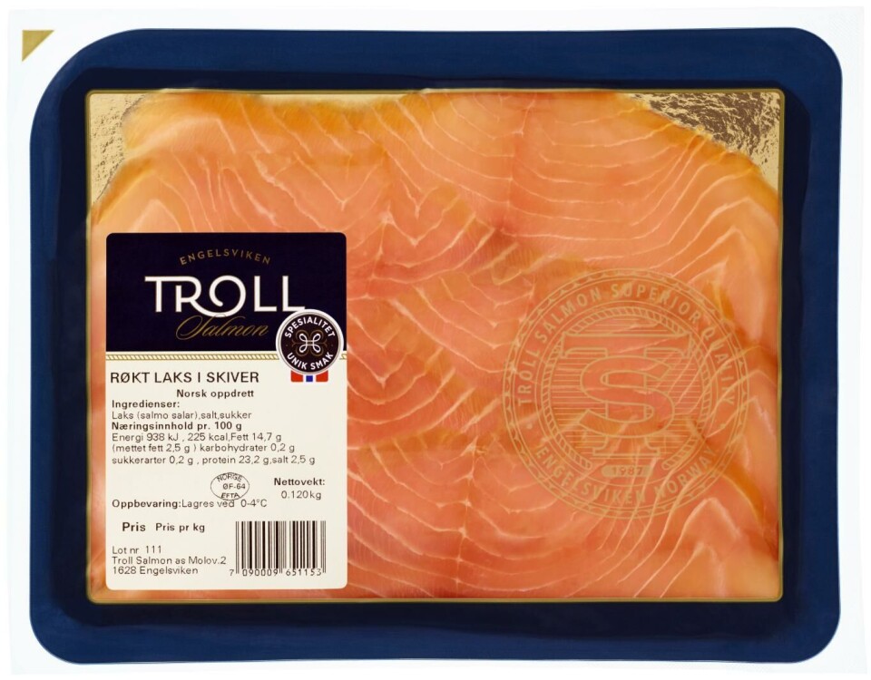 Troll Salmon trekker seks produkter