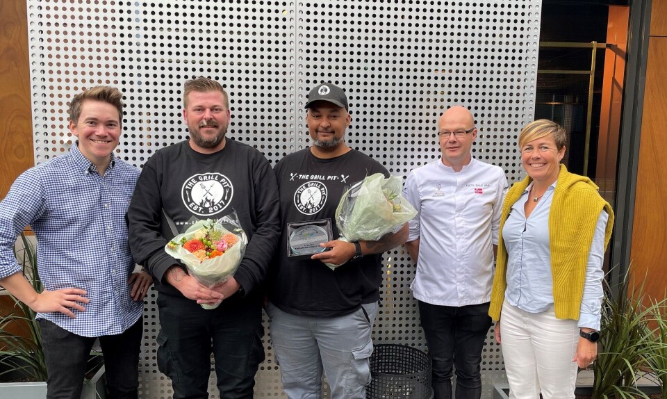 Foto Christer Rødseth, Preben Gulliksen, Anwar Hilmarsen (Kaikanten Street Food i Stavern), Kjetil Dale Aas i Baker- og Konditorbransjens Landsforening og Trude H. Nordli i Sjømat Norge.