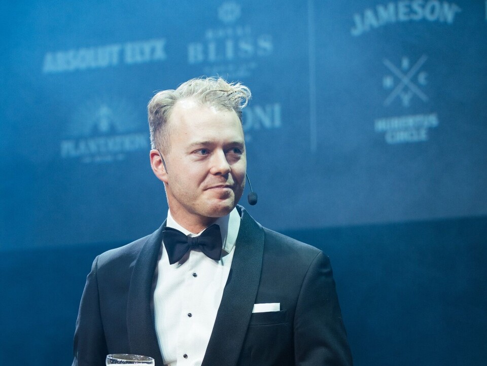 Jakob Sundin i Bartenders Choice Awards.