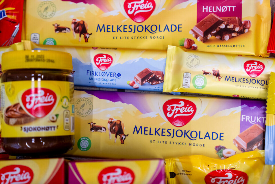 En rekke selskaper boikotter Freia-produkter som følge av at morselskapet Mondelez er blitt svartelistet av Ukraina.