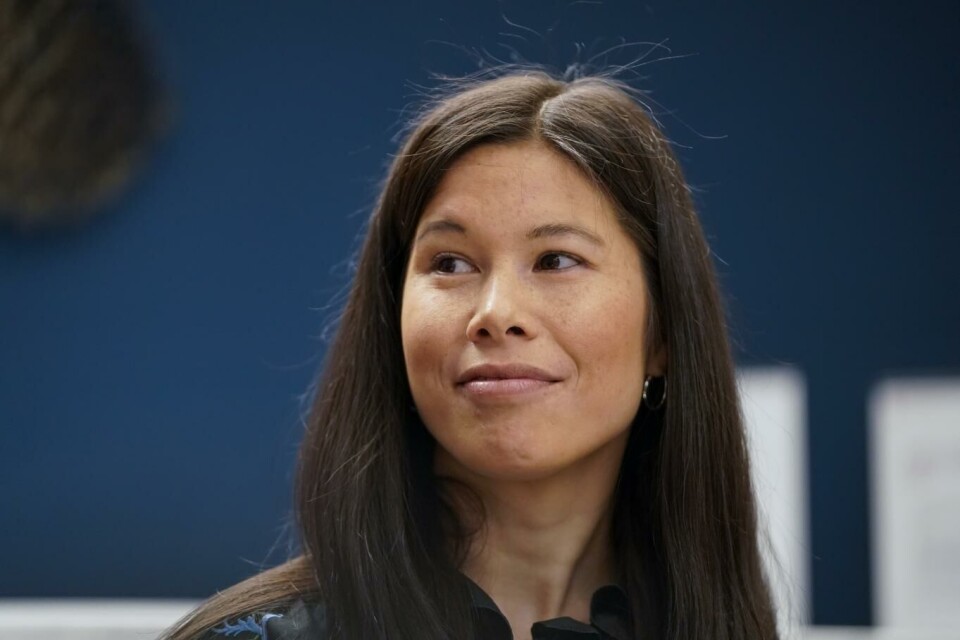 Nestleder Lan Marie Nguyen Berg i Miljøpartiet De Grønne (MDG) ber regjeringen og SV kutte momsen på frukt og grønt. Foto: Terje Pedersen, NTB