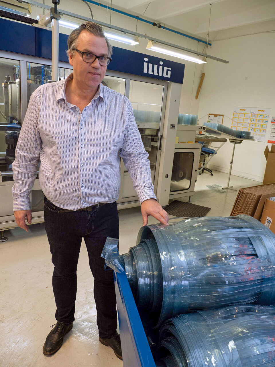 Foto Det som blir til overs i produksjonen, kvernes opp og brukes om igjen.