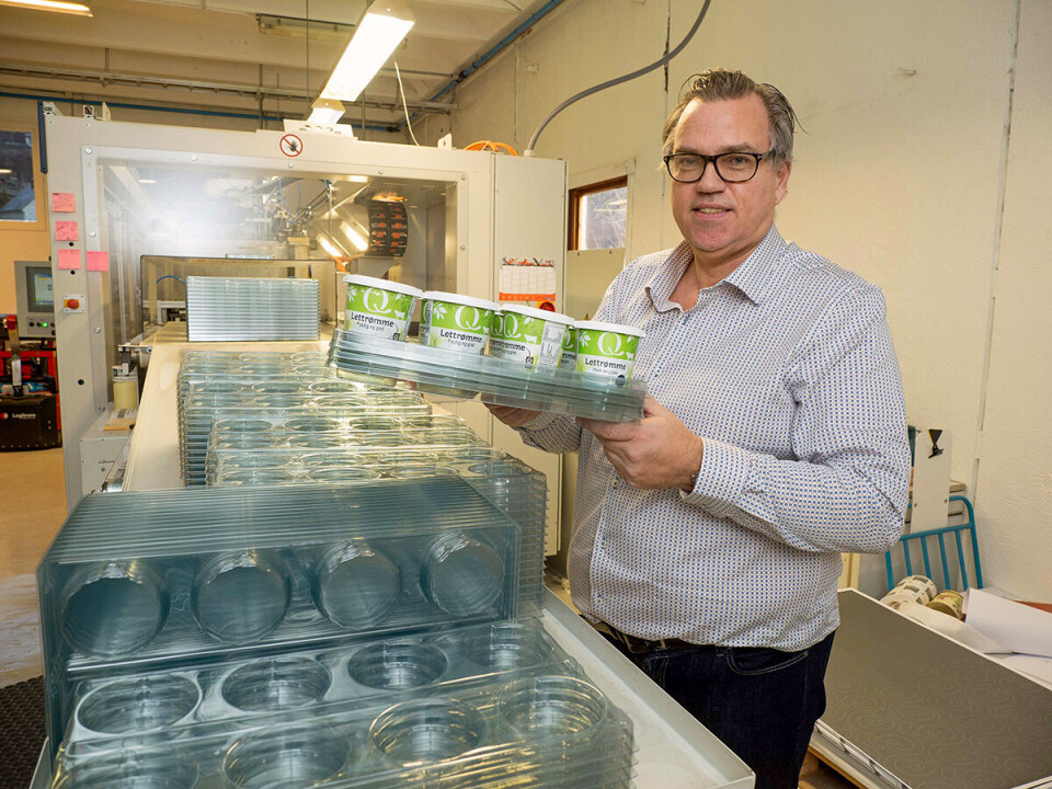 Foto Hyllebrett til Q-varene er et godt synlig produkt fra Møen og Profil Emballasje.