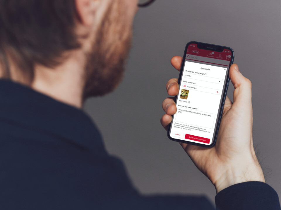 Meny har nå lansert en digital reklamasjonsløsning der kunden ikke trenger å ta med sin dårlige avokado eller liknende tilbake til butikken for å klage. Foto: Meny