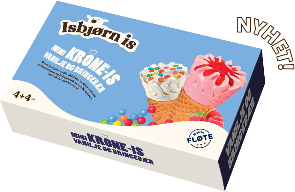 Foto Minikroneisen i multipack fra Isbjørn Is til 25 kroner selges hos Rema 1000.