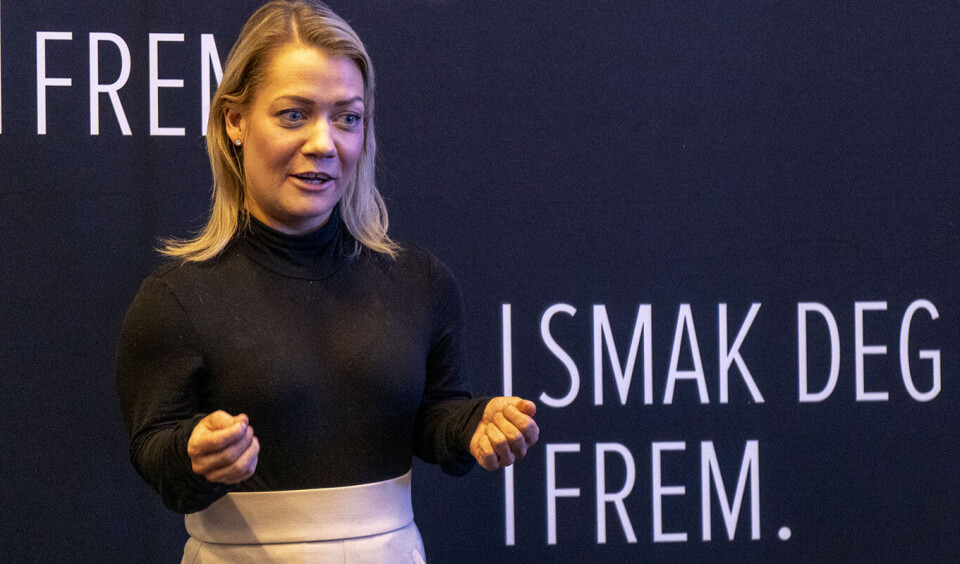 Landbruks- og matminister Sandra Borch mener optimisme nå preger mat- og måltidsbransjen i Norge. «Smak deg frem» er navnet på kampanjen som skal øke søkertallene til restaurant- og matfagene i videregående skole. Foto: Arne Kongsnes