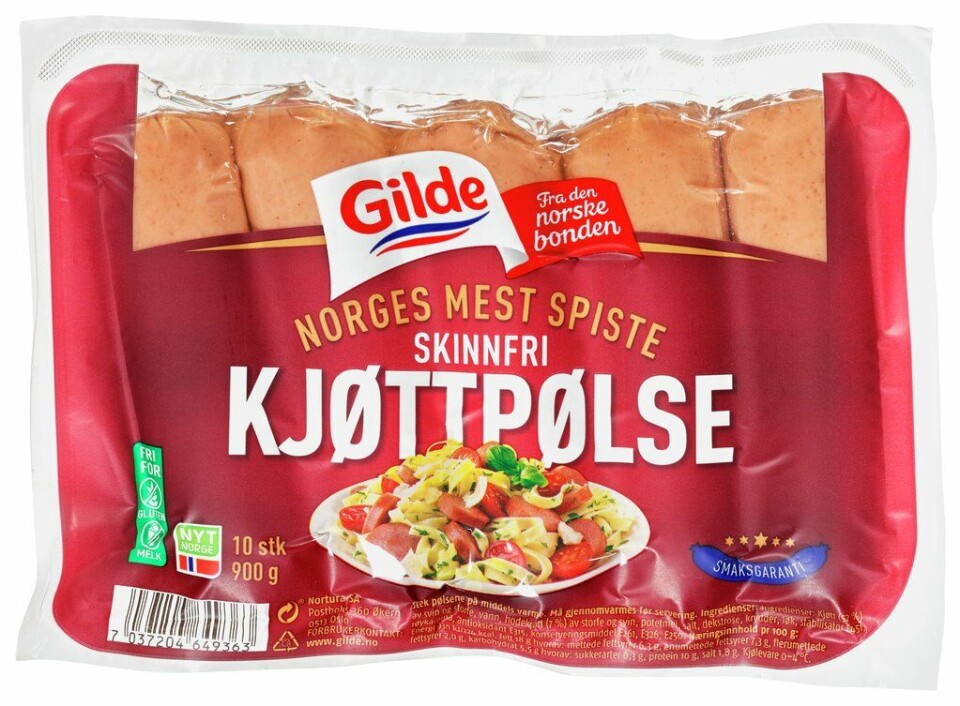 Kjøttpølser er blant produktene som kalles tilbake. Foto: Nortura, NTB scanpix