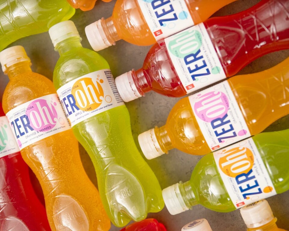 Nyheten Gently sparkling Zeroh! kom i fire ulike smaker. Foto: Lerum