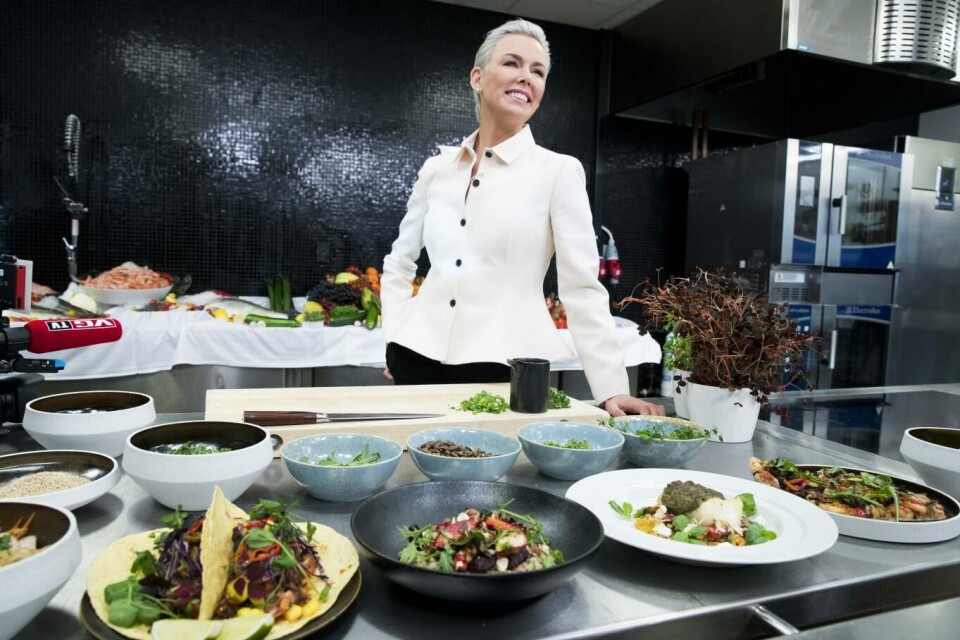 Gunhild A. Stordalen under presentasjon av en Eat-rapport i 2019. Foto: Terje Pedersen, NTB scanpix