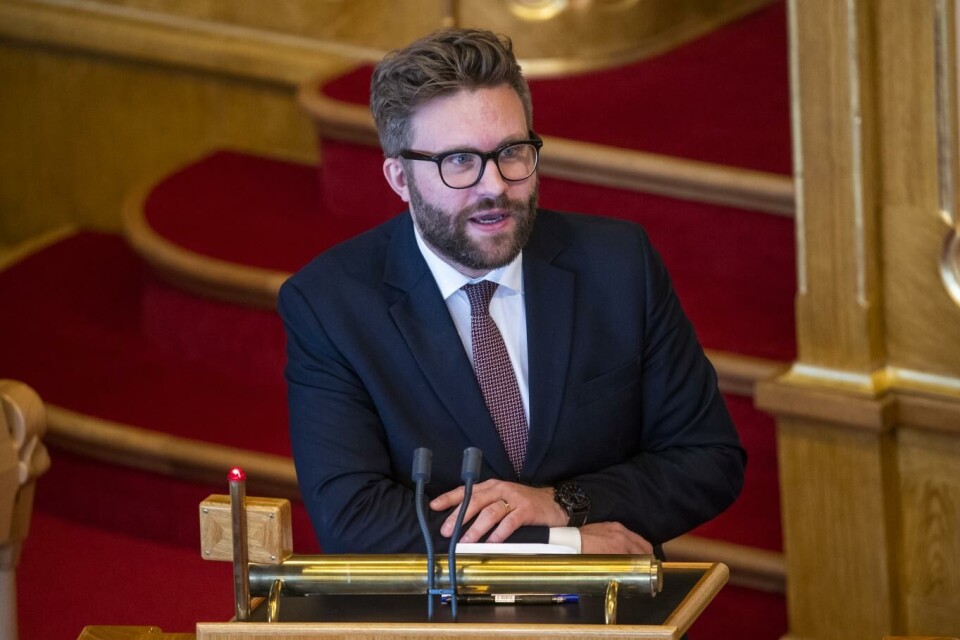 Høyres Stefan Heggelund har vært saksordfører for Stortingets behandling av regjeringens klimaplan for årene fram mot 2030. Foto: Terje Pedersen, NTB