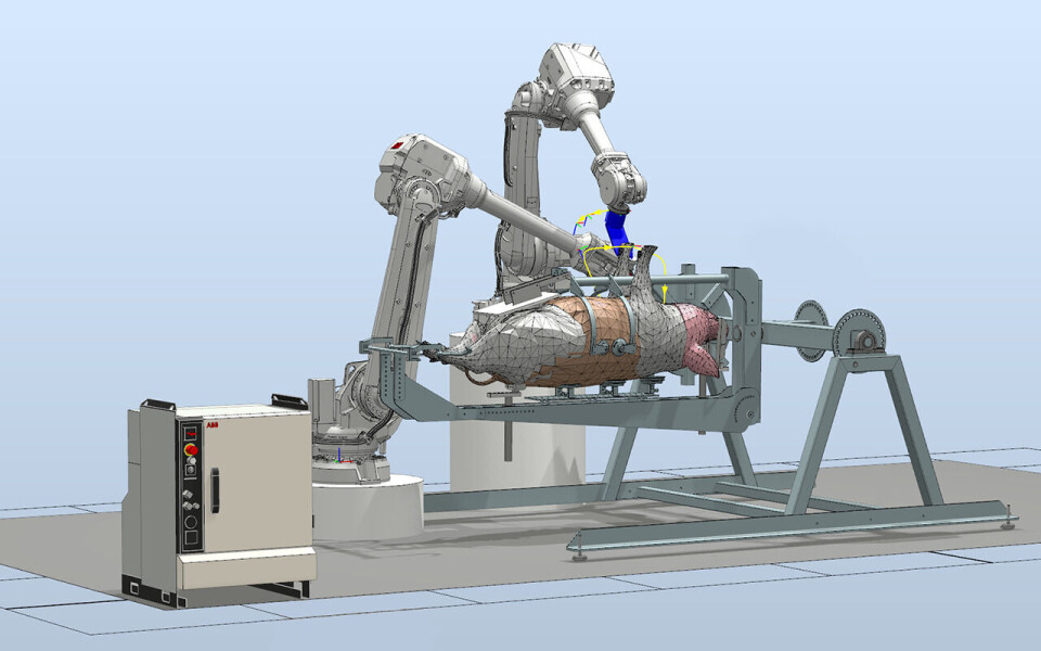 3D-modell RoButcher-systemet.