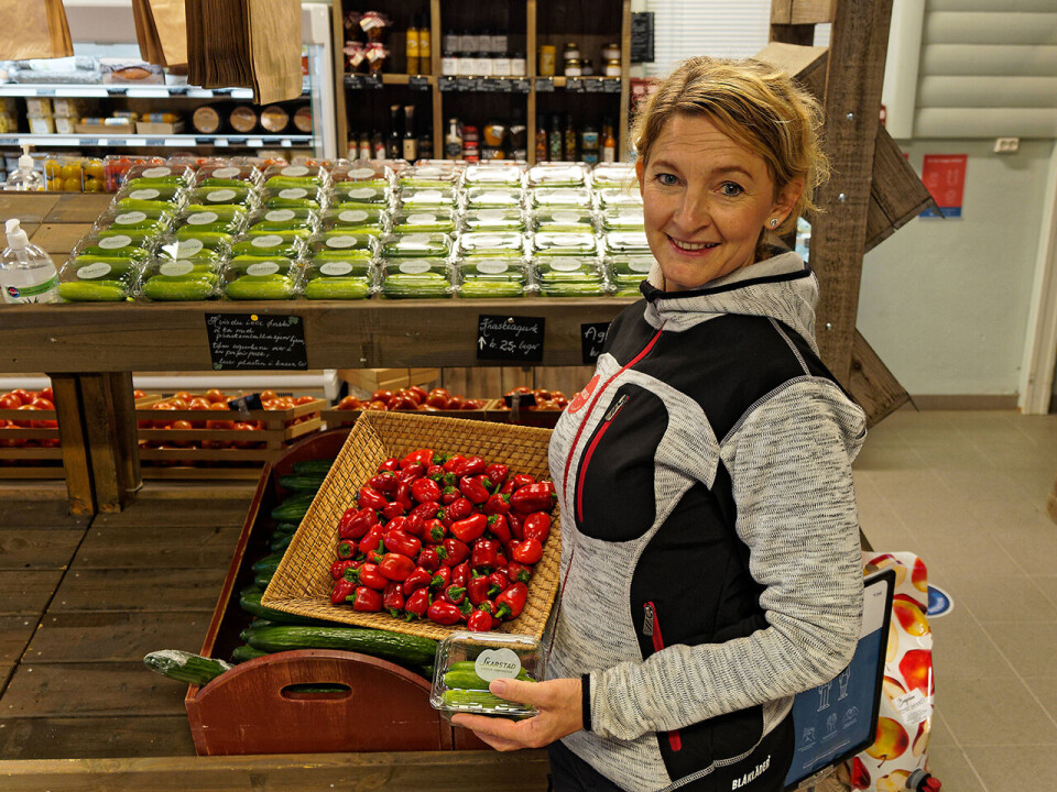 Foto Gårdsbutikken står for halve omsetningen på Skarstad Gartneri & Gårdsmarked. Foto: Georg Mathisen