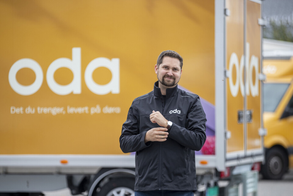 Oda-sjef Karl Munthe-Kaas jubler for førsteplass i VGs matbørs. Foto: Javad Parsa