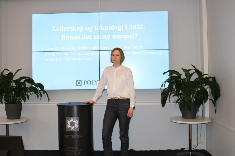 Foto Senior prosjektleder Anne Siri Koksrud Bekkevold jobber til daglig i Teknologirådet. Foto: Caroline M. Svendsen