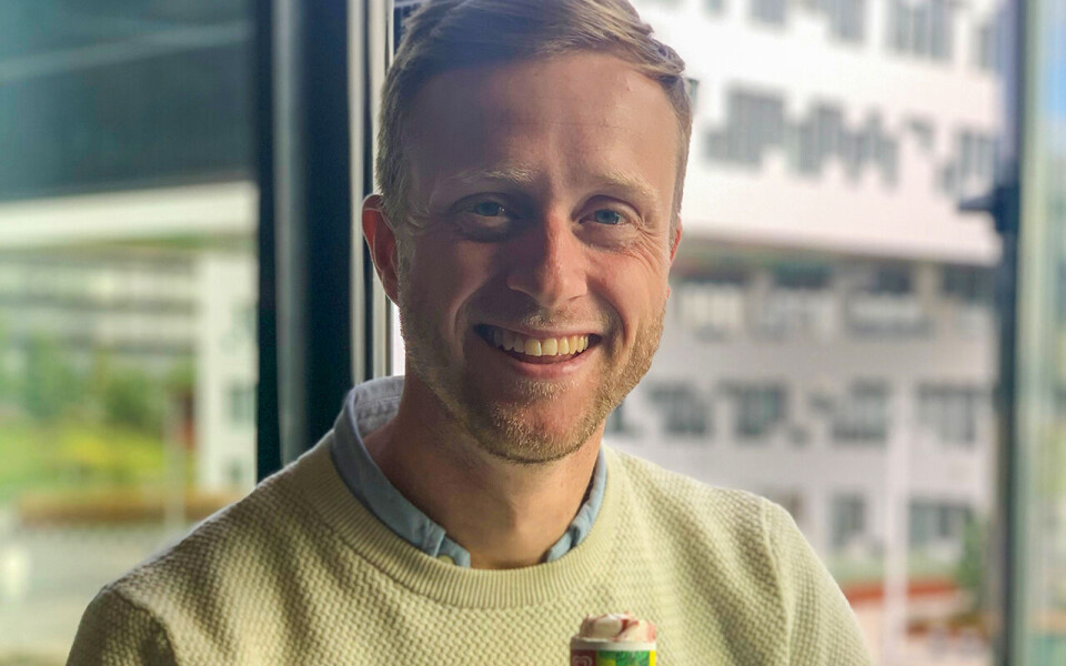 Marius Søland er kategorisjef for is i Unilever Norge.