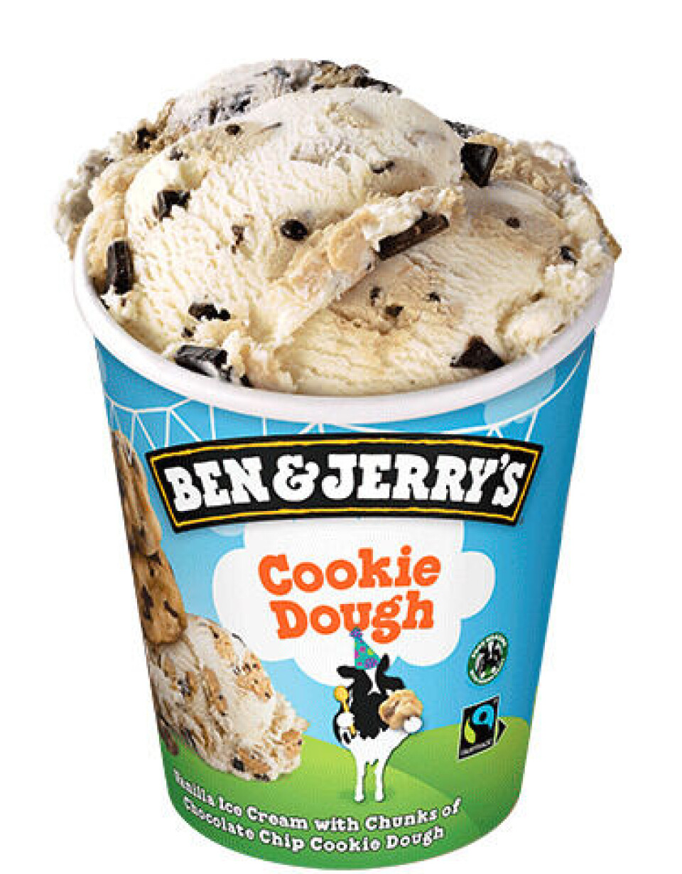 Foto Ben & Jerry’s Cookie Dough pint (465ml) er Unilevers storselger i dagligvaremarkedet.
