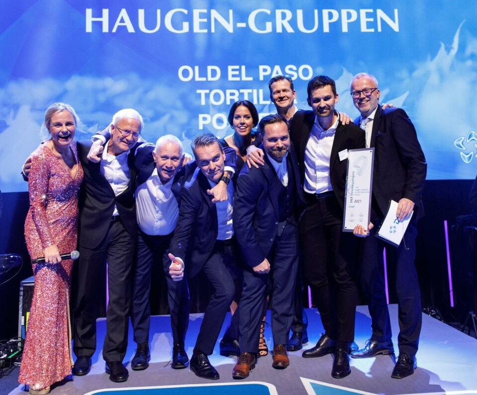 DLF Innovasjonspris ble tildelt Haugen-Gruppen AS for Old El Paso Tortilla Pockets. Foto: Kilian Munch / DLF
