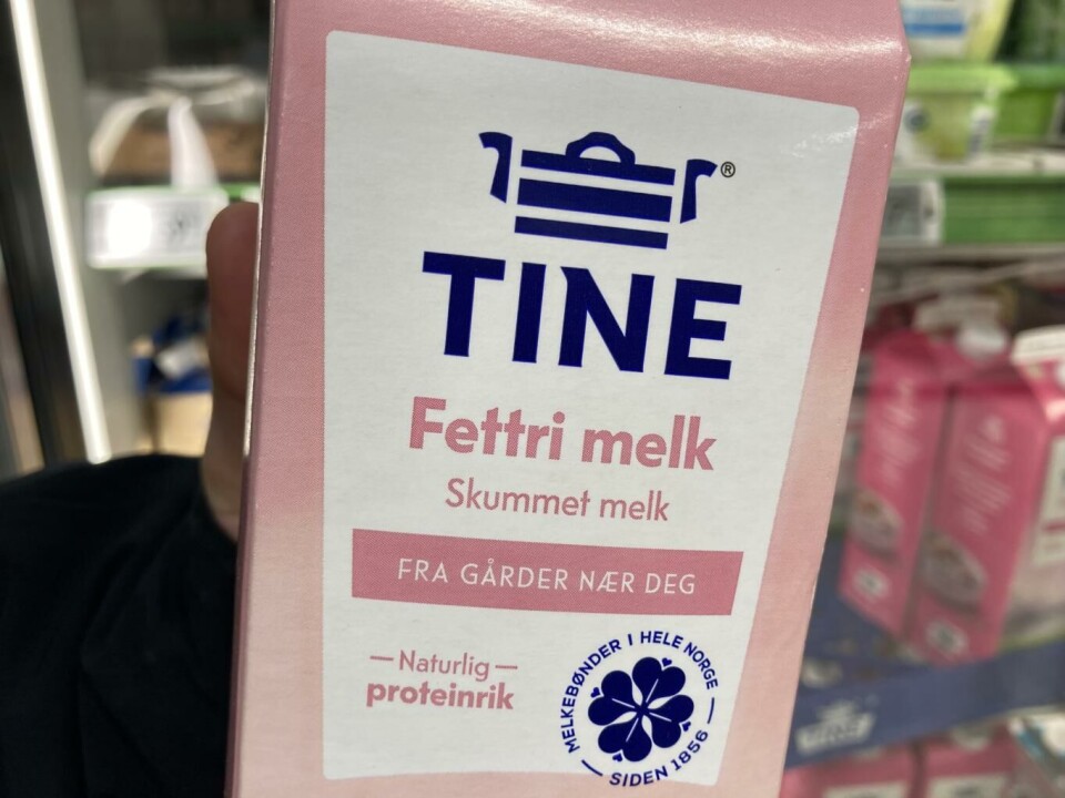 Fra midten av februar kan du forvente å kjøpe «Fettfri» Skummet melk på Tines 1l kartong. Foto: Martine Furulund
