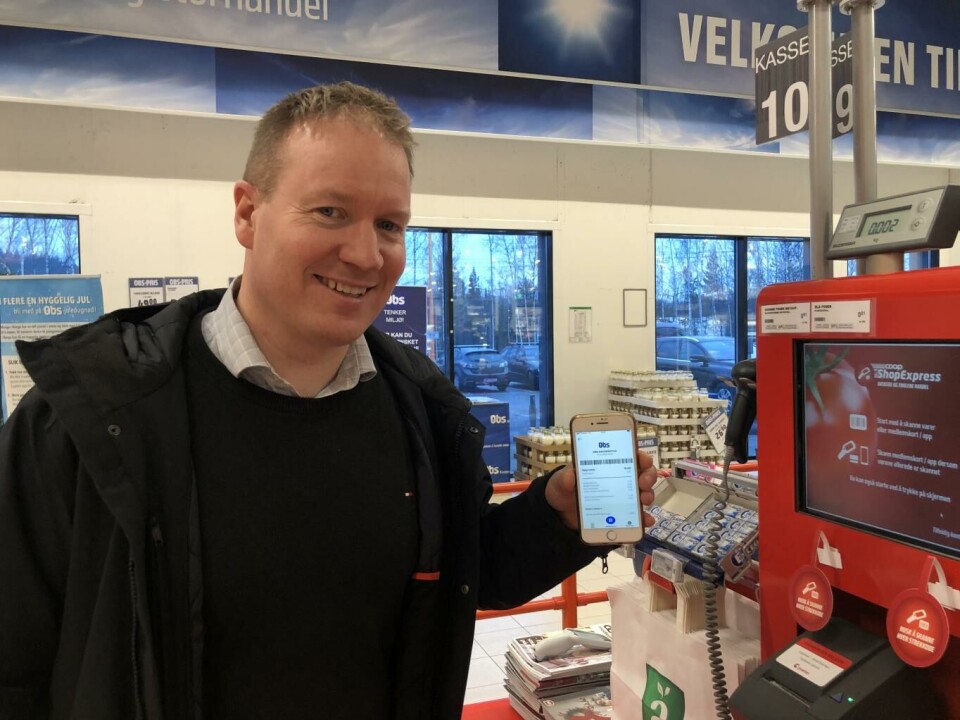 Èn av fire Coop-medlemmer betaler nå med mobilen, forteller Kristian Bjørseth, leder for finansielle tjenester & ID i Coop Norge. Foto: Coop