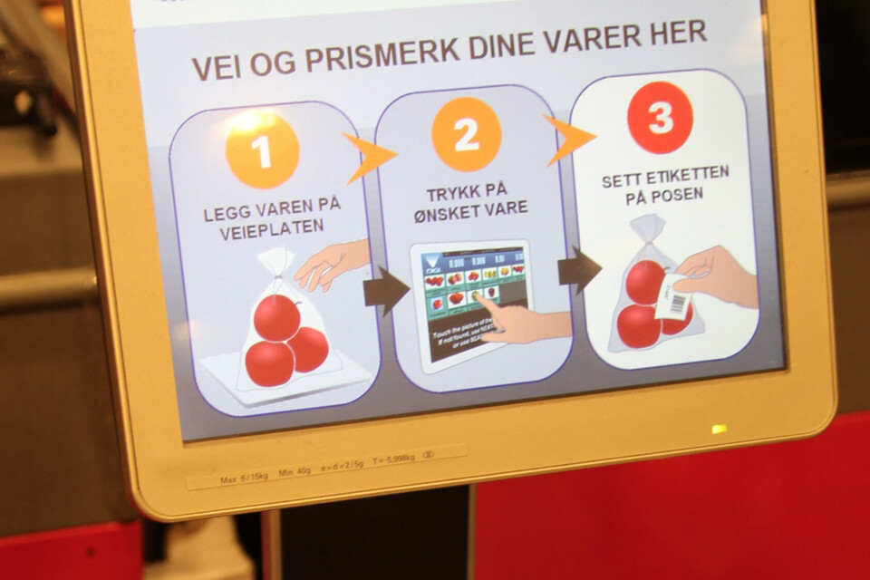Investeringer i selvbetjente kasser er noe av det som blir prioritert ved fordeling av investeringsstøtte i 2023