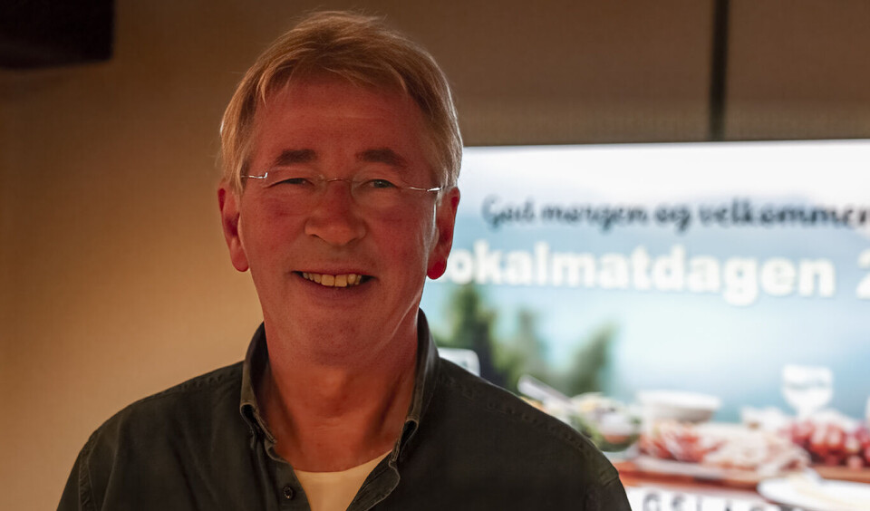 Arne Brimi i aksjon under Lokalmatdagen mandag 15. mai.